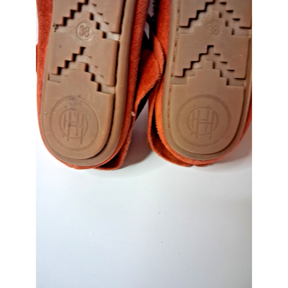 Leather Moccasins, House of Harlow1960, Beaded Design Womens SZ 7.5 - Picture 6 of 6